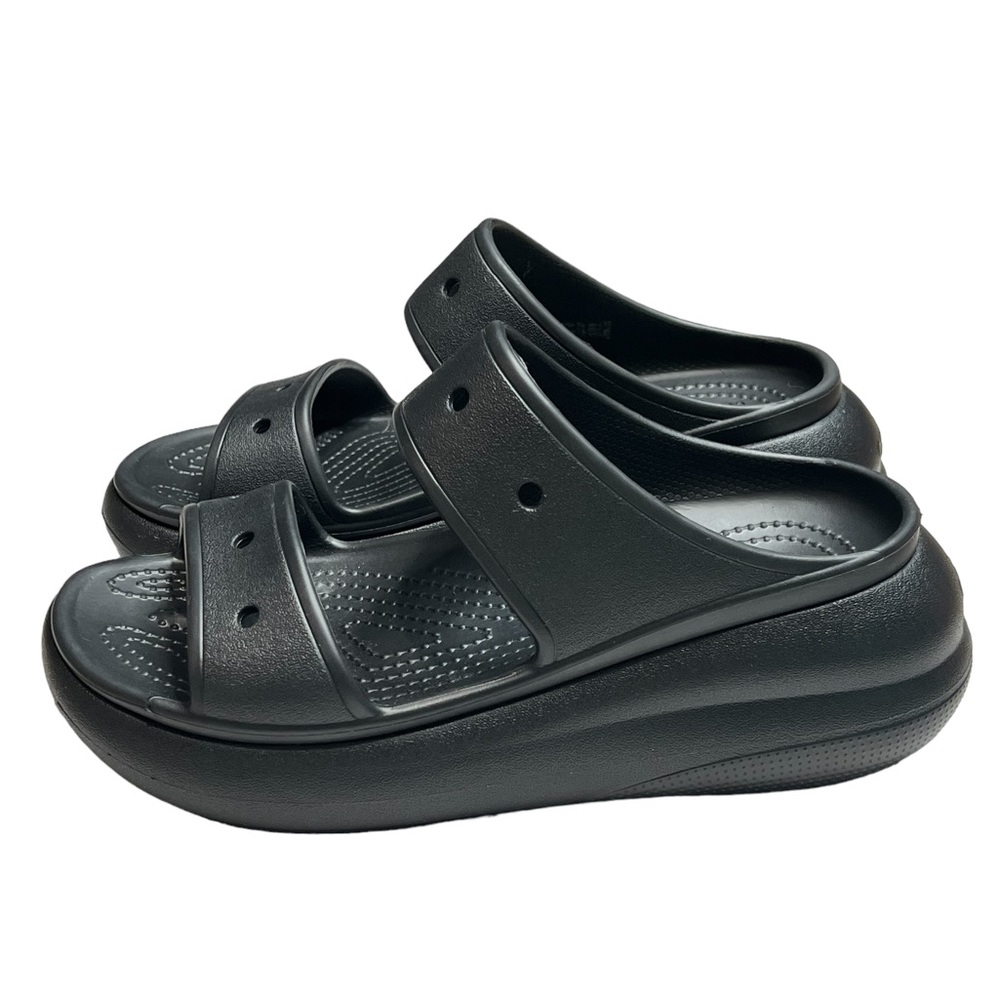Crocs Crush Platform Sandal in Black W 7 / M 5 EUC Like New